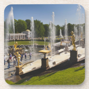 Dessous-de-verre Saint-Pétersbourg, fontaines de Grand Cascade