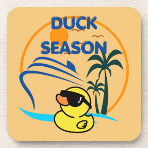 Dessous-de-verre Saison du canard en caoutchouc