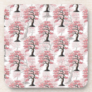 Dessous-de-verre Sakura Rose Cherry Fleur Arbre Design
