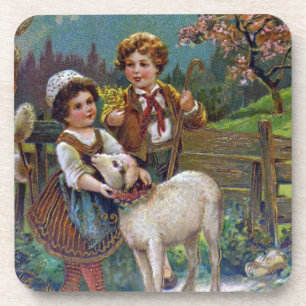 Dessous-de-verre Salutations de Pâques 1908