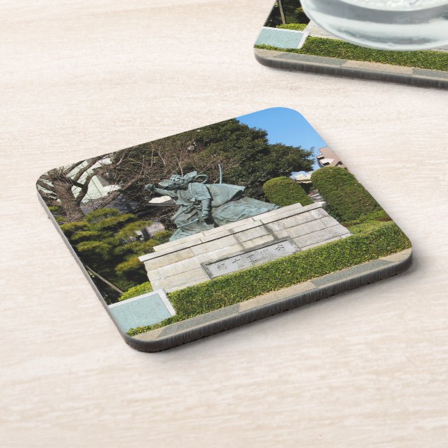 Dessous-de-verre Samurai Kamakura Gongoro Kagemasa Kabuki Statue (Côté gauche)