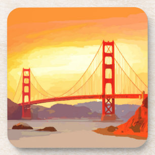 Dessous-de-verre San Francisco golden gate bridge