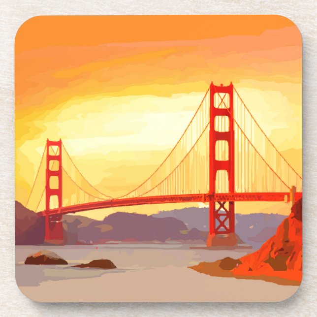 Dessous-de-verre San Francisco golden gate bridge (Devant)