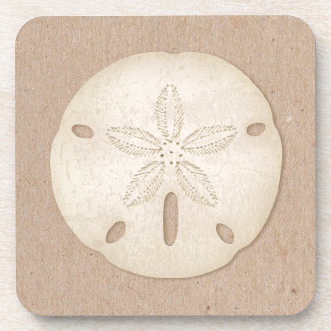 Dessous-de-verre Sand Dollar Seashell Beach Drink (Devant)