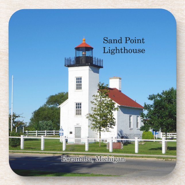 Dessous-de-verre Sand Point Lighthouse ensemble de 6 dessous de ver (Devant)