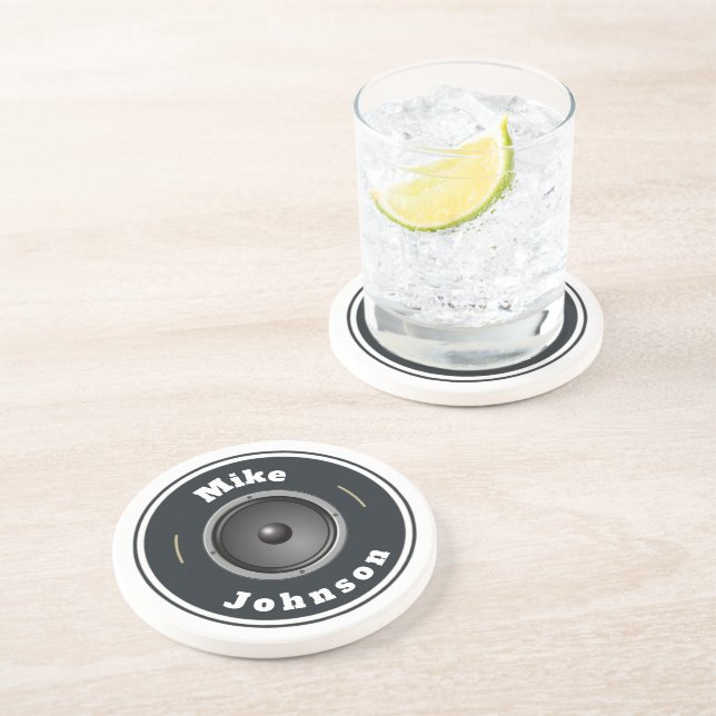 Dessous de verre Sandstone - Haut-parleur personna (Côté)