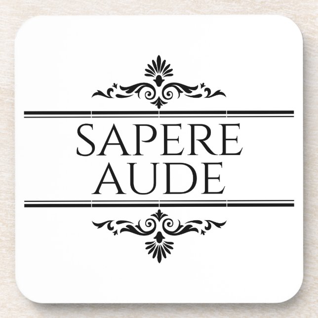 Dessous-de-verre Sapere Aude (Devant)