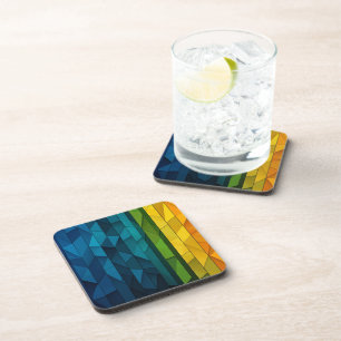 Dessous-de-verre Sapphire Blue to Lime Green Cocktail