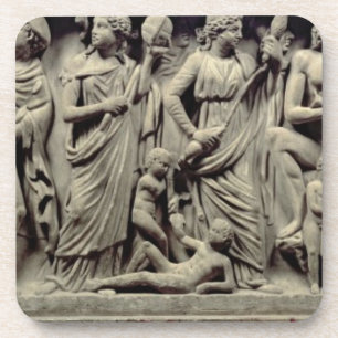 Dessous-de-verre Sarcophage avec le soulagement dépeignant