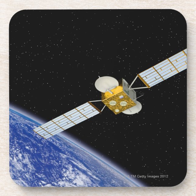 Dessous-de-verre Satellite de télécommunications (Devant)