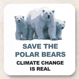 Dessous-de-verre Sauvez les ours polaires