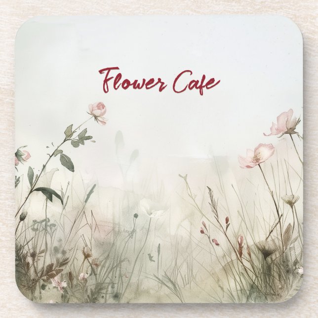 Dessous-de-verre Scène rêvée de fleurs de printemps (Devant)