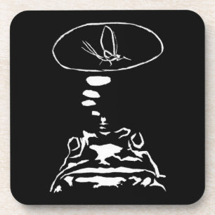 Dessous-de-verre Sci-Fi smart animaux "Hungry Frog Dreams"