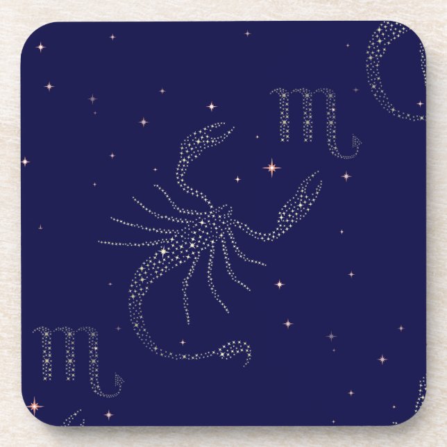 Dessous-de-verre scorpio étoiles (Devant)