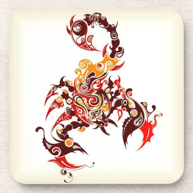 Dessous-de-verre Scorpion tribal (Devant)