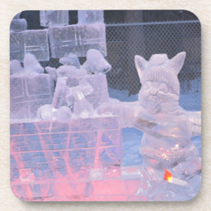 Dessous-de-verre Sculpture de glace artistique sportive gravure cad
