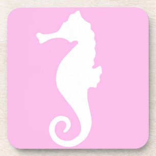 Dessous-de-verre Seahorse rose