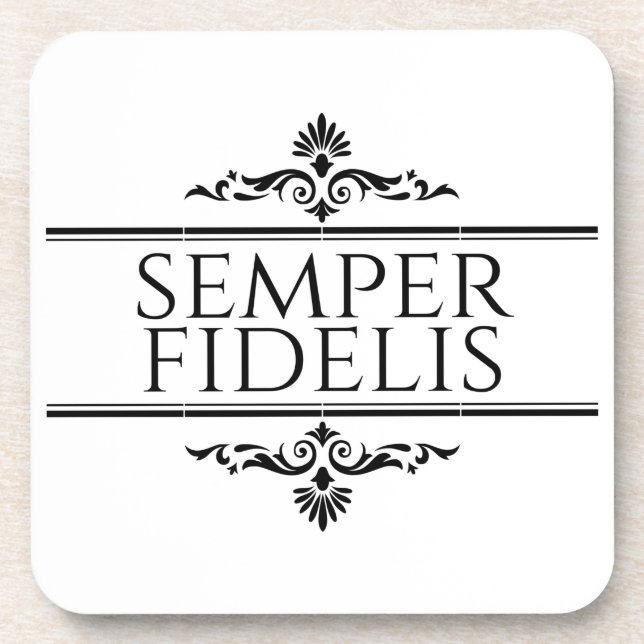 Dessous-de-verre Semper Fidelis (Devant)