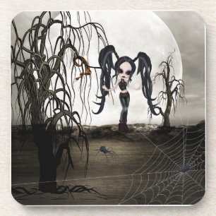 Dessous-de-verre Sepia Goth Girl