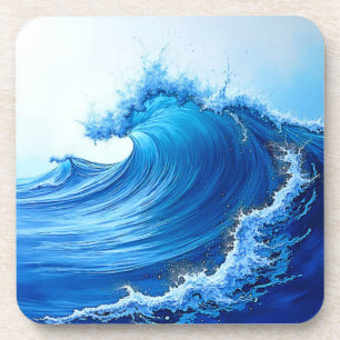Dessous-de-verre Serene Blue Wave Splashes