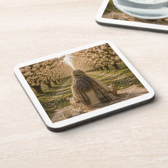 Dessous-de-verre Serene Orchard Sticky Notes | Romantic Botanical  (Côté gauche)