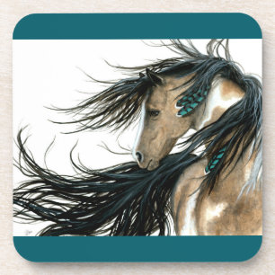 Dessous-de-verre Sérénité du cheval Majestic par AmyLyn Bihrle