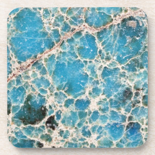 Dessous-de-verre Série Gemstone - Carte routière Turquoise