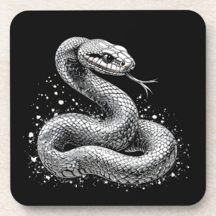Dessous-de-verre Serpent d'argent