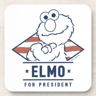 Dessous-de-verre Sesame Street Elmo pour Président Vintage