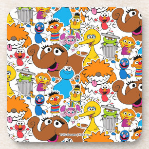 Dessous-de-verre Sesame Street Pals Doodley Motif