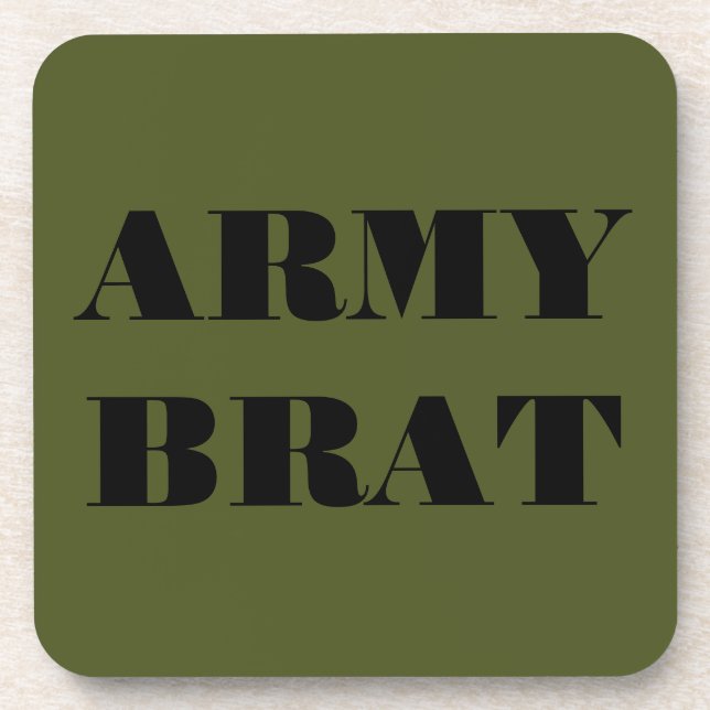 Dessous de verre Set Armée Brat (Devant)