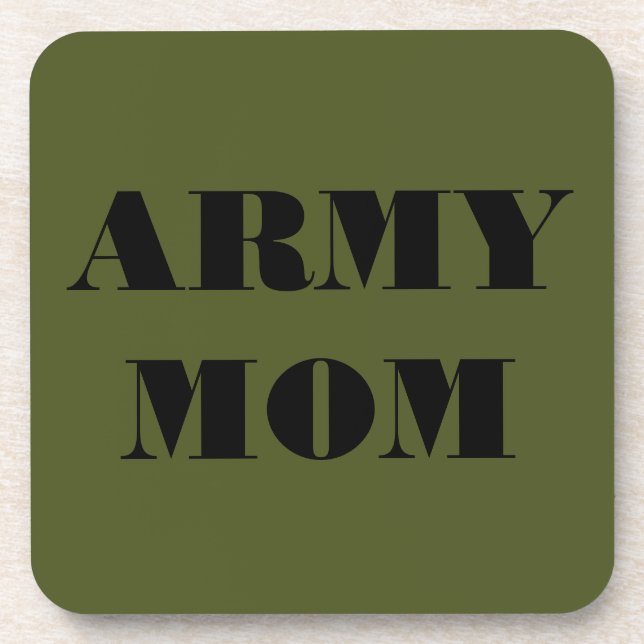 Dessous de verre Set Armée Maman (Devant)