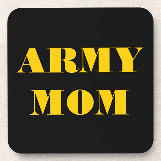 Dessous de verre Set Armée Maman (Devant)