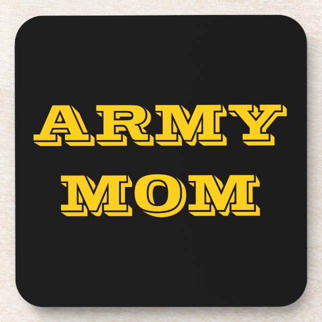 Dessous de verre Set Armée Maman (Devant)