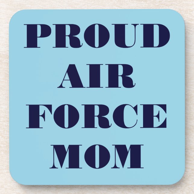 Dessous de verre Set Fier Air Force Maman (Devant)