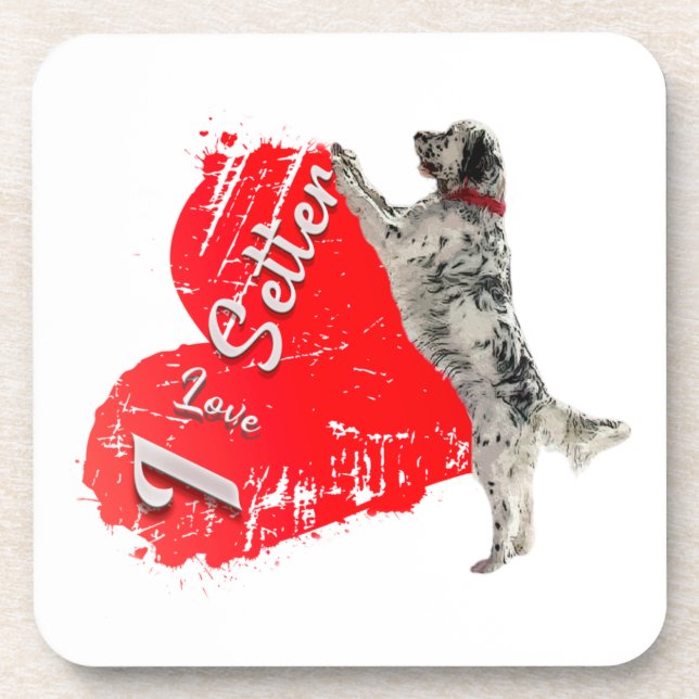Dessous-de-verre Setter anglais, Chasse Chien Jeu d'Oreiller (Devant)