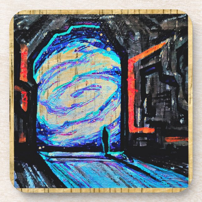 Dessous-de-verre Seul avec l'abîme brillant (Devant)