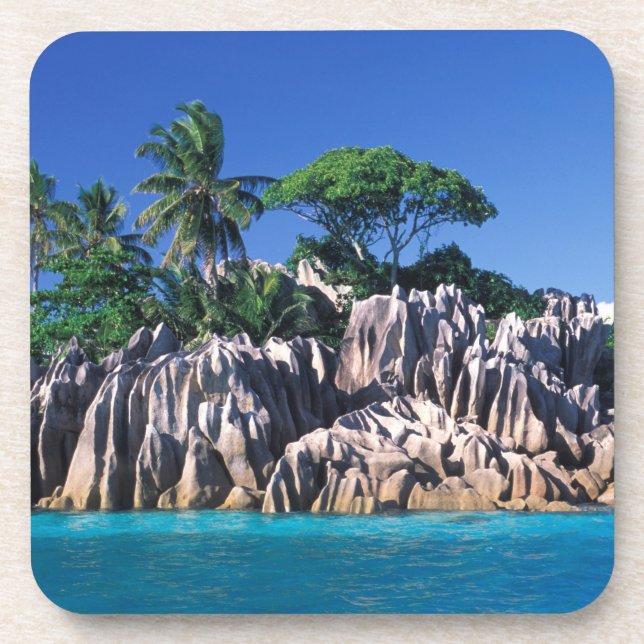Dessous-de-verre Seychelles. Îlot St. Pierre (près de Praslin) (Devant)