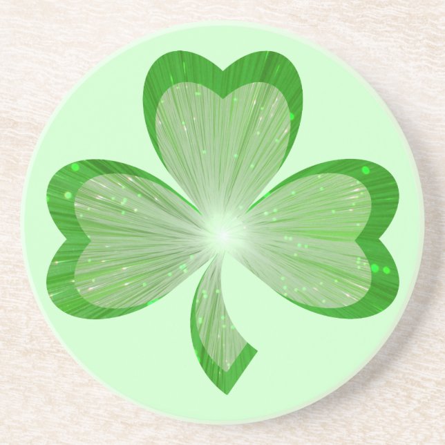 dessous de verre shamrock vert (Devant)