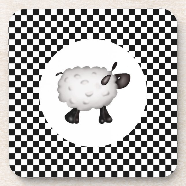 Dessous-de-verre Sheep Cork Coaster (Devant)