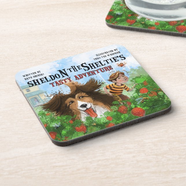 Dessous-de-verre Sheldon le Sheltie (Côté gauche)