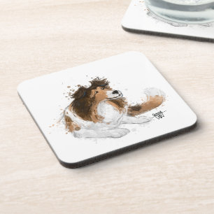 Dessous-de-verre Sheldon the Sheltie