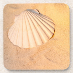 Dessous-de-verre Shell s'étendant en sable