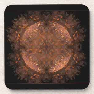 Dessous de verre Shimmer en cuivre doré