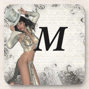 Dessous-de-verre Shogirl en argent