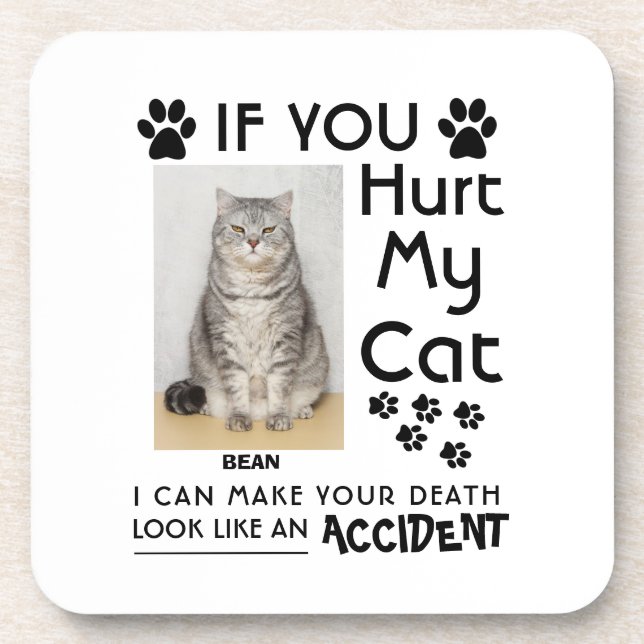 Dessous-de-verre Si Vous Avez Blessé Mon Chat, Je Peux Faire Vos Pâ (Devant)