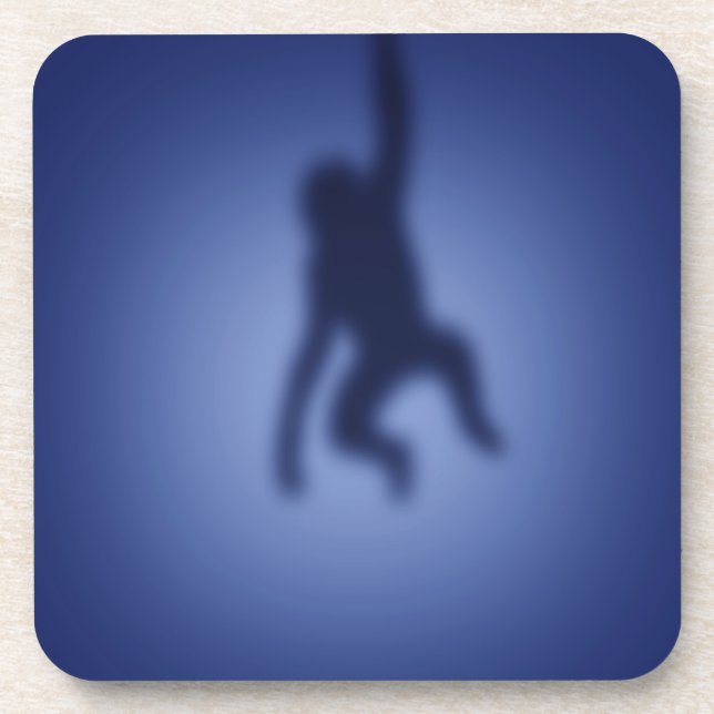 Dessous-de-verre Silhouette singe (Devant)