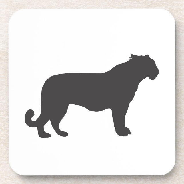 Dessous-de-verre Silhouette Tiger (Devant)