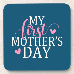 Dessous-de-verre Simple et élégant Ma première fête des mères DES