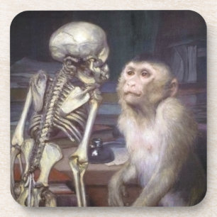 Dessous-de-verre Singe Avant Squelette